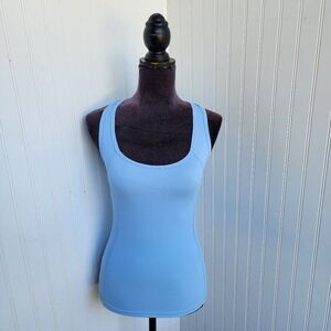 Chrome Active Tank Top Womens Blue Gym Workout Racerback Running Sz S